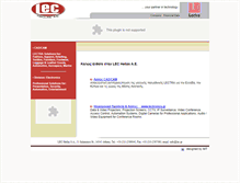 Tablet Screenshot of lec.gr