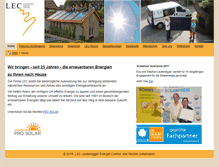 Tablet Screenshot of lec.ch